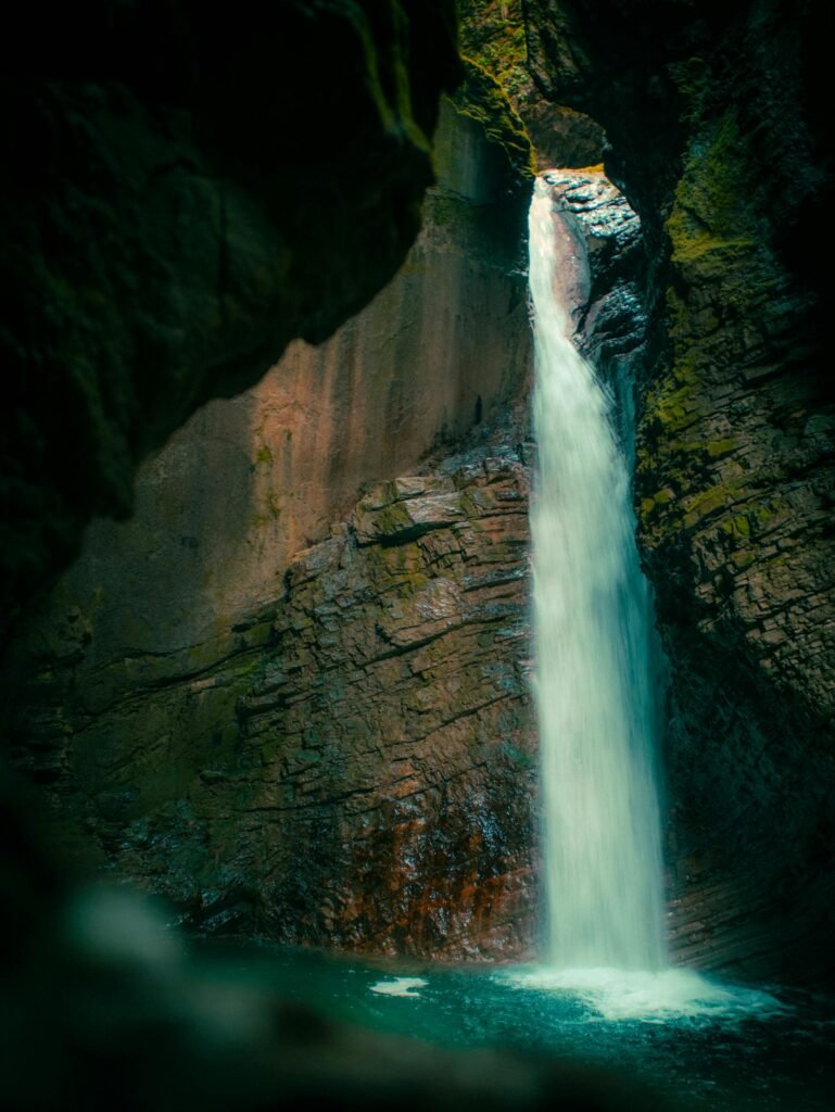 Kozjak, Waterfall, Slovenia hiking