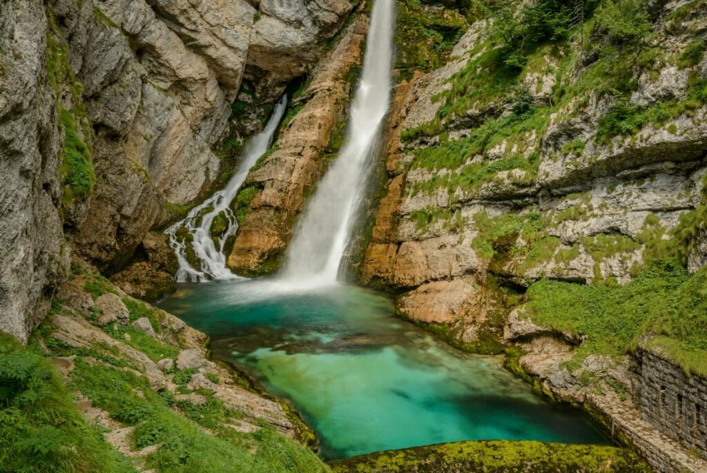 Slovenia waterfalls, hiking in Slovenia, Waterfalls